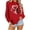 Red-Athletic-Women, variant on Zedker Women's Hoodless Sweatshirt Valentines Days Women Heart Grahic Long Sleeve Crewneck Shirt Casual Valentines Gifts Pullover Tops Red L