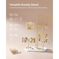 thumbnail image 3 of Soporte para joyas SONGMICS, organizador de joyas, dorado metálico, 3 of 7