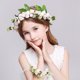 thumbnail image 2 of GOOHOCHY 2 diademas de flores decorativas para fiestas, pulseras y coronas de flores simuladas., 2 of 8