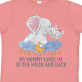 thumbnail image 4 of Inktastic My Mommy Loves Me to the Moon and Back Boys or Girls Toddler T-Shirt, 4 of 5