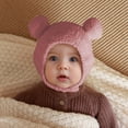 thumbnail image 5 of Bonnet d'Hiver pour Tout-Petit Bonnet à Rabat Unisexe Bonnet de Neige Chaud en Polaire pour Enfants, 5 of 5