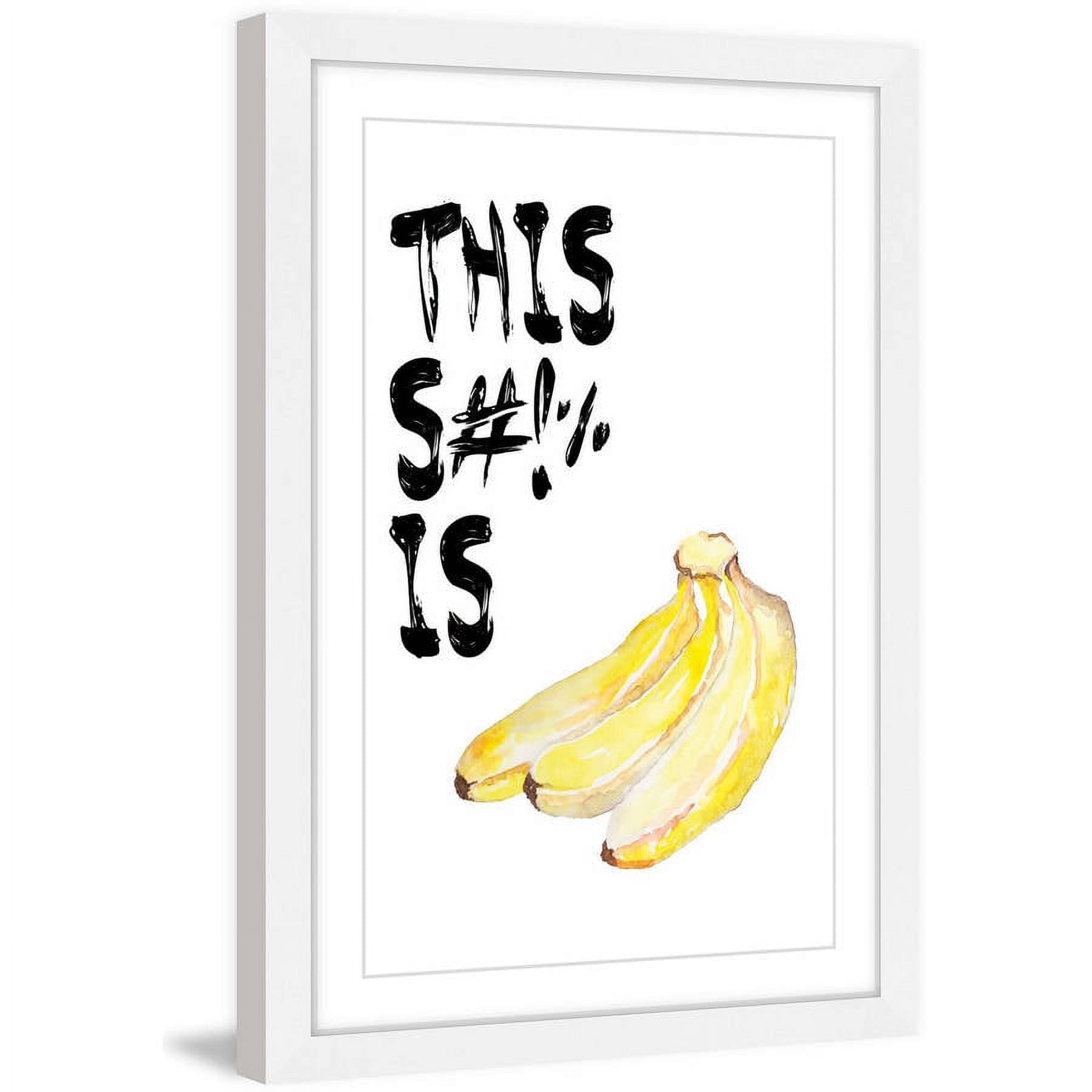Marmont Hill "Bananas" by Diana Alcala Framed Painting Print