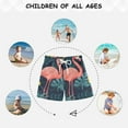 thumbnail image 6 of FORMRS Boys Swim Trunks Quick Dry Mesh Liner Boardshorts Sizes XS-XL, Pink Floral Flamingo, 6 of 7