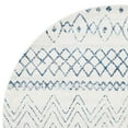 thumbnail image 3 of SAFAVIEH Madison Hannah Geometric Area Rug, Ivory/Navy, 6'7" x 6'7" Round, 3 of 9