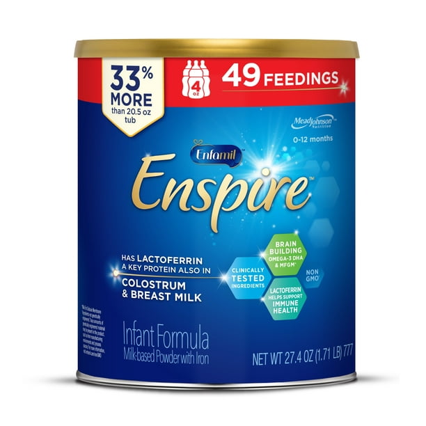 Enfamil Enspire Baby Formula, with Lactoferrin Found in Colostrum and