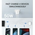 thumbnail image 5 of TAOHAI 50W USB-C Wall Charger, 5-Port PD Fast Charging Adapter for iPhone 15/14/13 Pro Max, iPad, Switch, 5 of 7