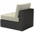 thumbnail image 3 of Modway Sojourn Aluminum Fabric and Rattan Patio Armless Chair in Canvas/Beige, 3 of 3