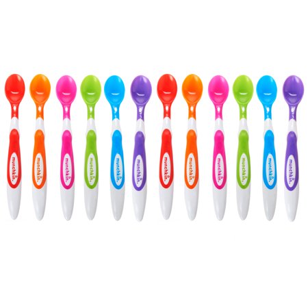 Munchkin Soft-Tip Infant Spoons, BPA-Free, Multi-Color, 12 Pack