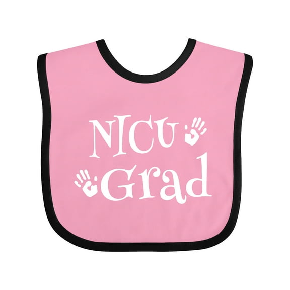 Inktastic Nicu Graduate New Baby Cute Boys or Girls Baby Bib