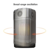 Cozi by Tzumi 10 Oscillating Ceramic Desktop Space Heater With LED Display and Remote Control
