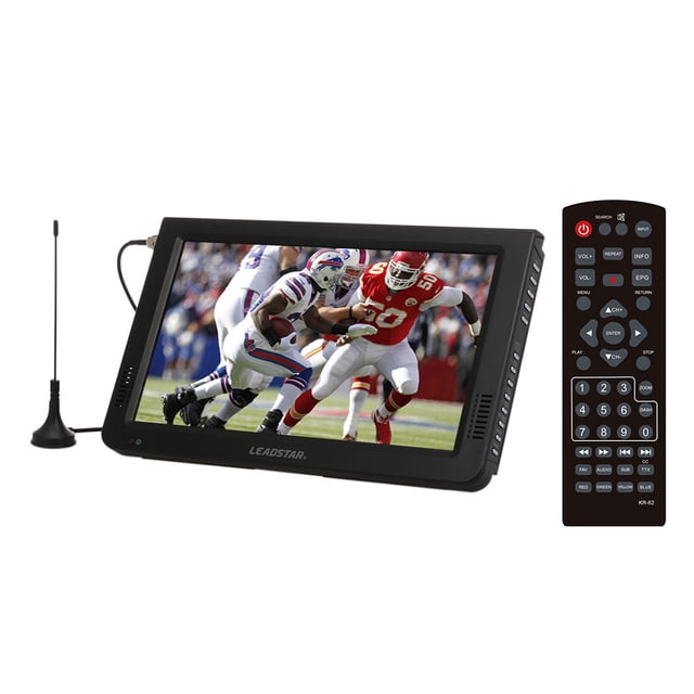 LEADSTAR Video Player,Portable TftCar Caravan Outdoor UsbFreeview Led Tv Video Player Outdoor Or Kitchen Caravan Outdoor Or Kitchen Port UsbScreen Freeview 10 Inch PortableSn Freeview