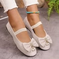 thumbnail image 5 of Taqqpue Mary Jane Flat Shoes Under 15 Round Toe Ballet Flats for Women Dressy Fabric Business Flats Comfortable Classic Strap Flats for Office, 5 of 9