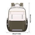 thumbnail image 3 of Mochila Escolar con Soporte Ergonómico para la Espalda, Acolchado de Malla Transpirable, Gran Capacidad, Nailon Resistente al Agua, Mochila Unisex para Adolescentes y Adultos, 3 of 7