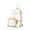 Cream White, variant on COTRUNKAGE 2 Piece Vintage Luggage TSA Lock Small Carry On Suitcase Sets for Travel with Spinner Wheels, Black
