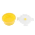 thumbnail image 3 of Boîte à bento ronde en silicone Boîte à lunch pliable Boîte à micro-ondes 500 ml(Jaune), 3 of 8