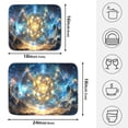 thumbnail image 2 of Ryvnso Neon Starry Sky Night Dish Drying Mat for Kitchen Countertop 18x24 Large Dish Pad Drainer Rack Dish Sink Mats, 2 of 7