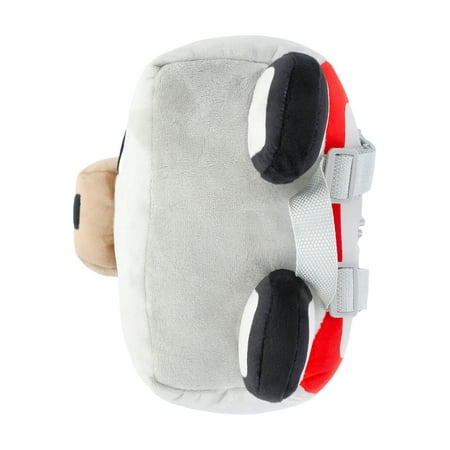 Minecraft Boys Wolf Plush Backpack, 12.5 Grey
