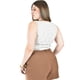 thumbnail image 3 of Blusa de punto escote corazon Roman Fashion /Tallas Extras, 41912 (Beige) beige 38, 3 of 6