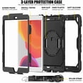 thumbnail image 3 of Dteck iPad 9th/ 8th/ 7th Generation Case (iPad 10.2 Case 2021/ 2020/ 2019) with Screen Protector Pencil Holder Kickstand Hand/ Shoulder Strap,Durable Protective Case for iPad 10.2 inch,black, 3 of 4