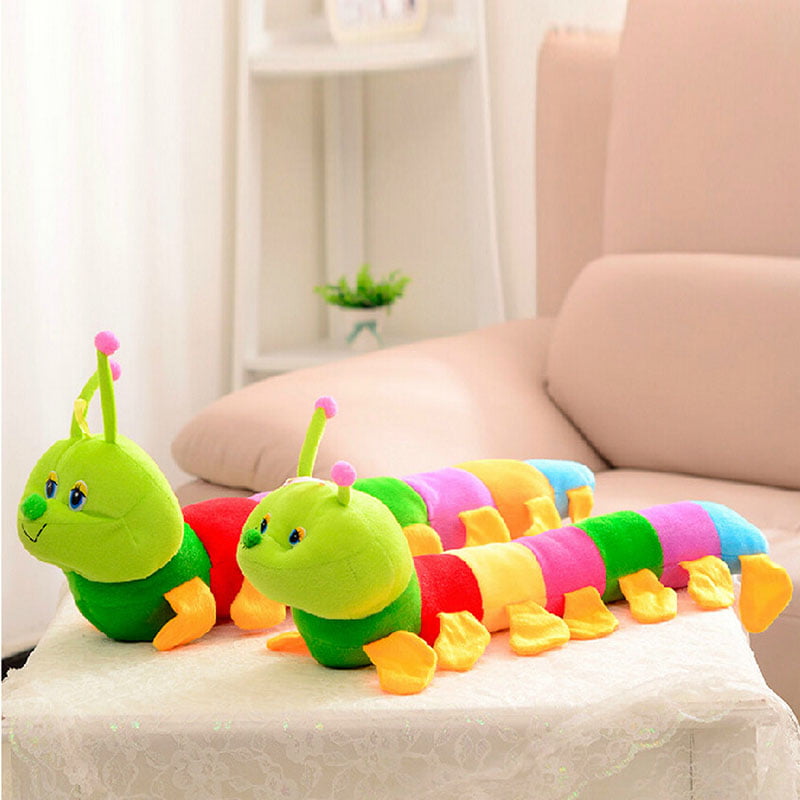 Colorful Inchworm Soft Caterpillar Lovely Developmental Child Baby Toy Doll TO 