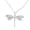 Silver, variant on Stylish Dragonflies Zircon Pendant Necklace Alloy Party Jewelry for Women Use