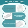 thumbnail image 3 of 6Pack PlasticHose Barb Fitting, 1/2" x 1/2" Adapter Union with M16 Nut and Washer, 3 of 6