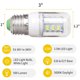 thumbnail image 2 of 5304511738 Bombilla LED para refrigerador Frigidaire crosley Ken More 35W KEI D34L Bombilla para refrigerador Reemplaza PS12364857 AP6278388 (luz blanca de 85V-265V) - Paquete de 2, 2 of 5