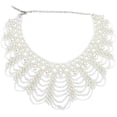 thumbnail image 1 of Blouse Détachable Col Faux Élégant Perles Collier Claudine, 1 of 9