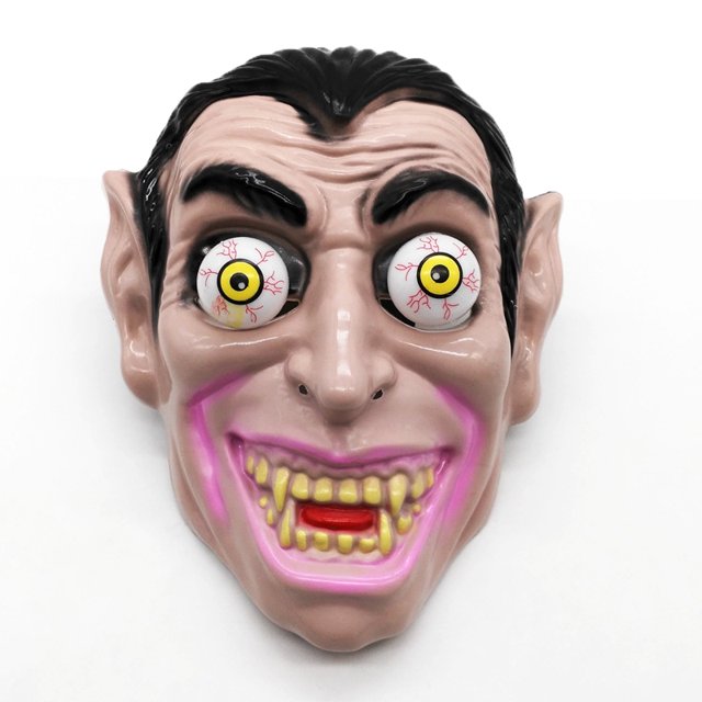 Disfraz de Halloween con máscara de vampiro para cosplay de PVC