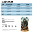 thumbnail image 6 of Pofeuu Forest Meditating Gorilla Print Men's Muscle T-Shirt, Sleeveless, Muscle Tank, Classic Muscle Tee Top For Men Casual Sleeveless Muscle T-Shirt Trendy Clothes-3X-Large, 6 of 7