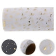 thumbnail image 6 of Eease Mesh Ribbon with Gold Star Moon Pattern for DIY Craft & Decoration (White), 6 of 6
