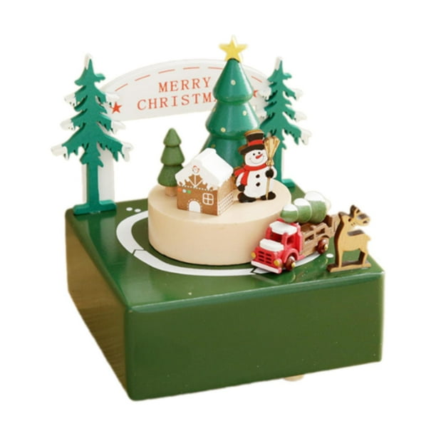 Caja musical de madera, caja musical decorativa, caja musical mecánica, caja de música hecha a mano Camión
