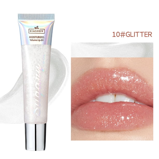 Ganfancp Labios Brillantes y Luminosos con Brillo Labial Hidratante Como Perlas Brillo Labial Hidratante y Luminoso Tubo Suave 10Ml Ofertas Del Día 1X Lip Glaze 10Ml