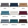 thumbnail image 2 of Sofa Bed Cover Stretch Velvet Futon Slipcover Modern Elastic Armless Furniture, 2 of 10