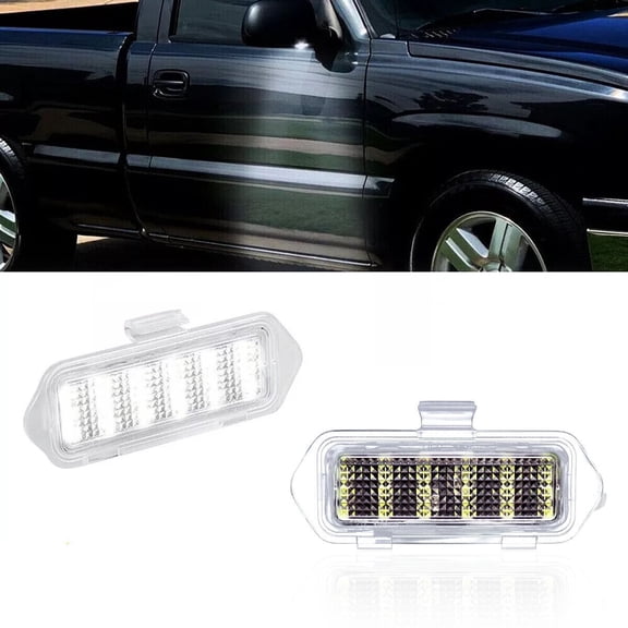LED Side Mirror Puddle Lights For 03-06 Escalade Silverado Suburban Tahoe Sierra