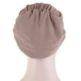 thumbnail image 5 of MIASHUI Women's Slouch Hat Solid Color Hat, Bamboo Linen Crinkle Pullover Hat, Scarf for Women, Fashion Scarf Khaki, 5 of 5