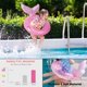 thumbnail image 4 of 2 uds flotador de natación para bebé, anillo de natación inflable para bebé con asiento para bebés/niños pequeños de 6 a 36 meses, anillo de flotador de cintura para niños (rosa), 4 of 5
