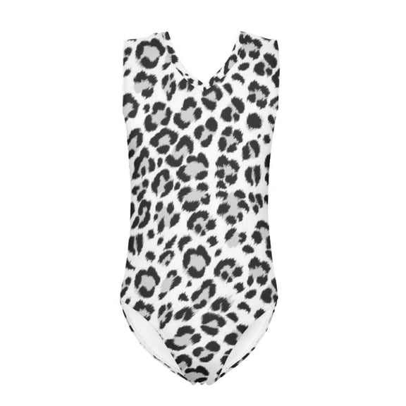 SEANATIVE Leopard Print Girls Swimsuit One Piece Comfortable Kids Sleeveless Swim Shirt Size 3-4 Y Skin-Friendly Bikini Swimming Suit