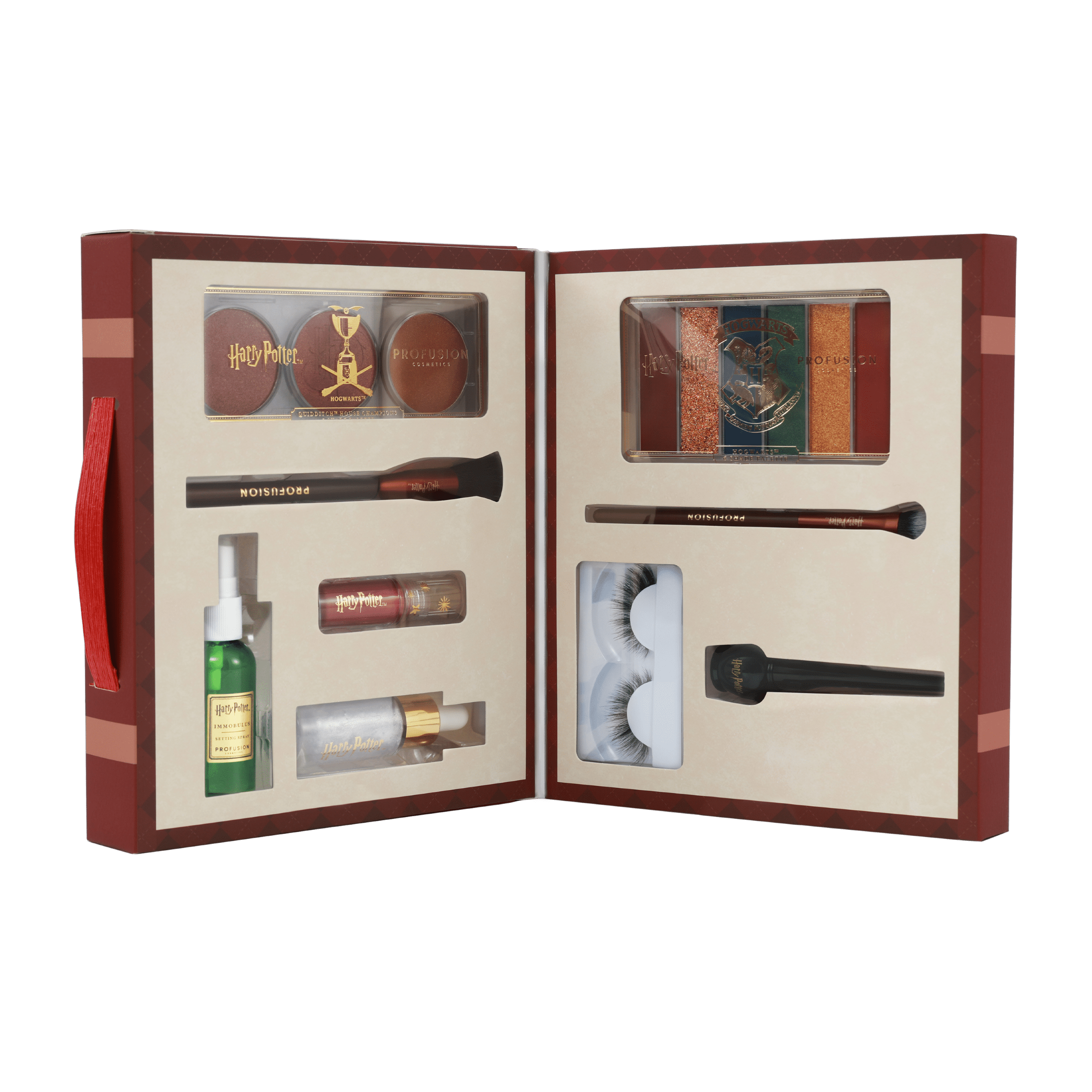 Profusion Cosmetics Harry Potter Holiday - Hogwarts Beauty Set 9 PC Set With Trunk