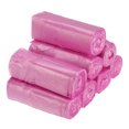 thumbnail image 1 of Unique Bargains Sacs Poubelle Petits 2-4 Gallons, 8 Rouleaux / 120 Unités Sacs Poubelle Jetables, Rose, 1 of 6