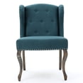thumbnail image 2 of Single Wingback Fabric Chair | Enhance the Style of Living Spaces | Made of Rubberwood Frame and Polyester Fabric | Meet the Requirement for Trendy Seating, 2 of 6