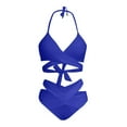 thumbnail image 5 of Afdoent Women's Bikini Sets Two Piece High Waisted Push Up Swimsuit Wrap 2 Piece Bathing Suit Beachwear, 5 of 8