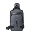 thumbnail image 2 of Hovilon Crossbody Sling Backpack Men and Women，Zipper Lock Shoulder and Double Shoulder 2 Modes Backpack with USB Port，Strap Backpack Hiking Backp, 2 of 2