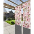 thumbnail image 3 of Spring Peach Blossom Outdoor Curtains for Patio, Country Pink Floral Farm Waterproof Weatherproof Outside Privacy Curtains Outdoor Drapes for Porch Pergola Gazebo 54x84 Inch, 1 Panel, 3 of 9