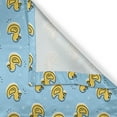 thumbnail image 4 of Ambesonne Yellow Bird Window Valance, Rubber Duck Pattern, 54" X 18", Pale Sky Blue Mustard, 4 of 5