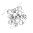 thumbnail image 1 of 12pcs/box Heart Shaped Hanging Ball Decorative Plastic Christmas Room Baubles Ball Xmas Tree Ornament JikaixSilver, 1 of 5