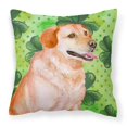 thumbnail image 1 of Carolines Treasures BB9888PW1818 Labrador Retriever St.Patricks Fabric Decorative Pillow, 1 of 2
