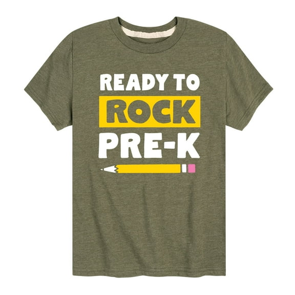 Instant Message - Ready to Rock Pre-K - Toddler And Youth Short Sleeve Graphic T-Shirt