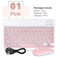 thumbnail image 1 of CNKOO Mini Wireless Bluetooth Mouse 10inch BT Spanish Keyboard For iPad 8 10th 9th generation Phone Tablet Portable For Huawei Android, 1 of 5