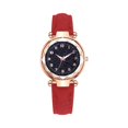 thumbnail image 2 of Resicozy Women Watches Quartz Watch Round Casual Lightweight Wrist Watches Easy Reader Watch with Leather Strap 2026 Red, 2 of 4